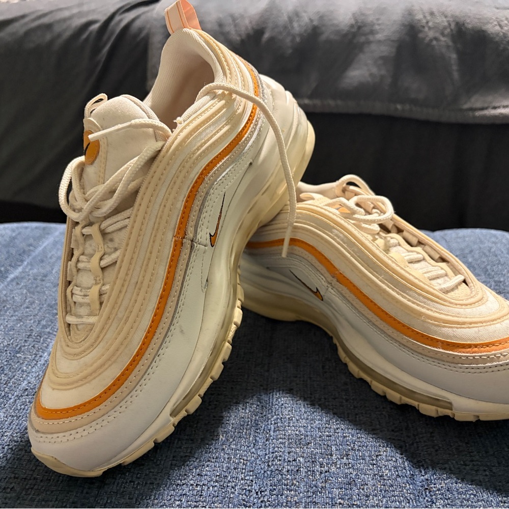 Nike Air Max 97 in Cream and Orange